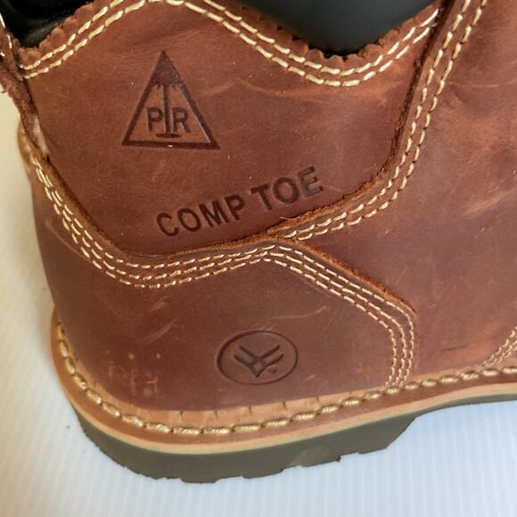 HAWX Waterproof Composite Toe Leather Work Boots Men’s 10B NWOT - Picture 8 of 10